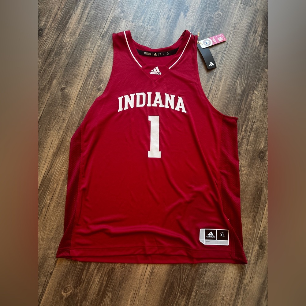 Indiana Hoosiers Adidas #1 Jersey – XL – Brand New w/ Tags